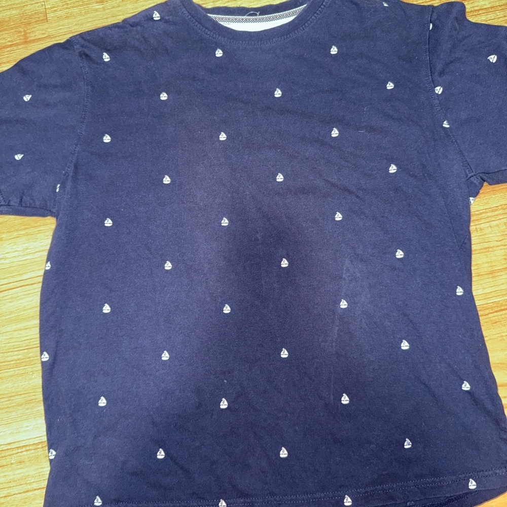 ⛵ Ping Pong Pro Nautical Sailboat Print T-Shirt - Navy Blue - Size M/M